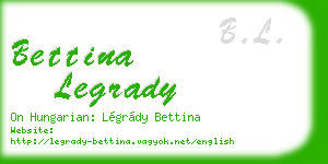 bettina legrady business card